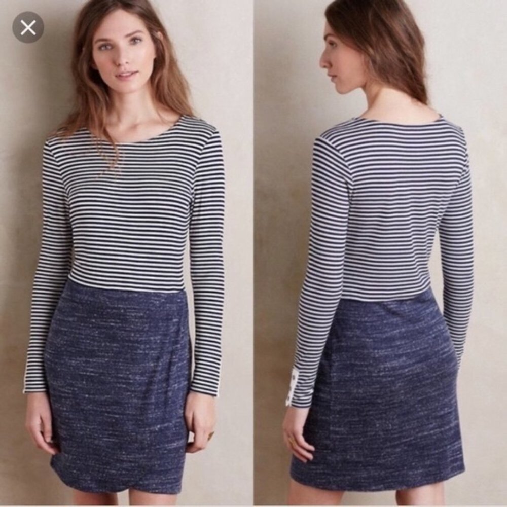 ANTHROPOLOGIE Dolan Left Coast Striped Dress Sz S